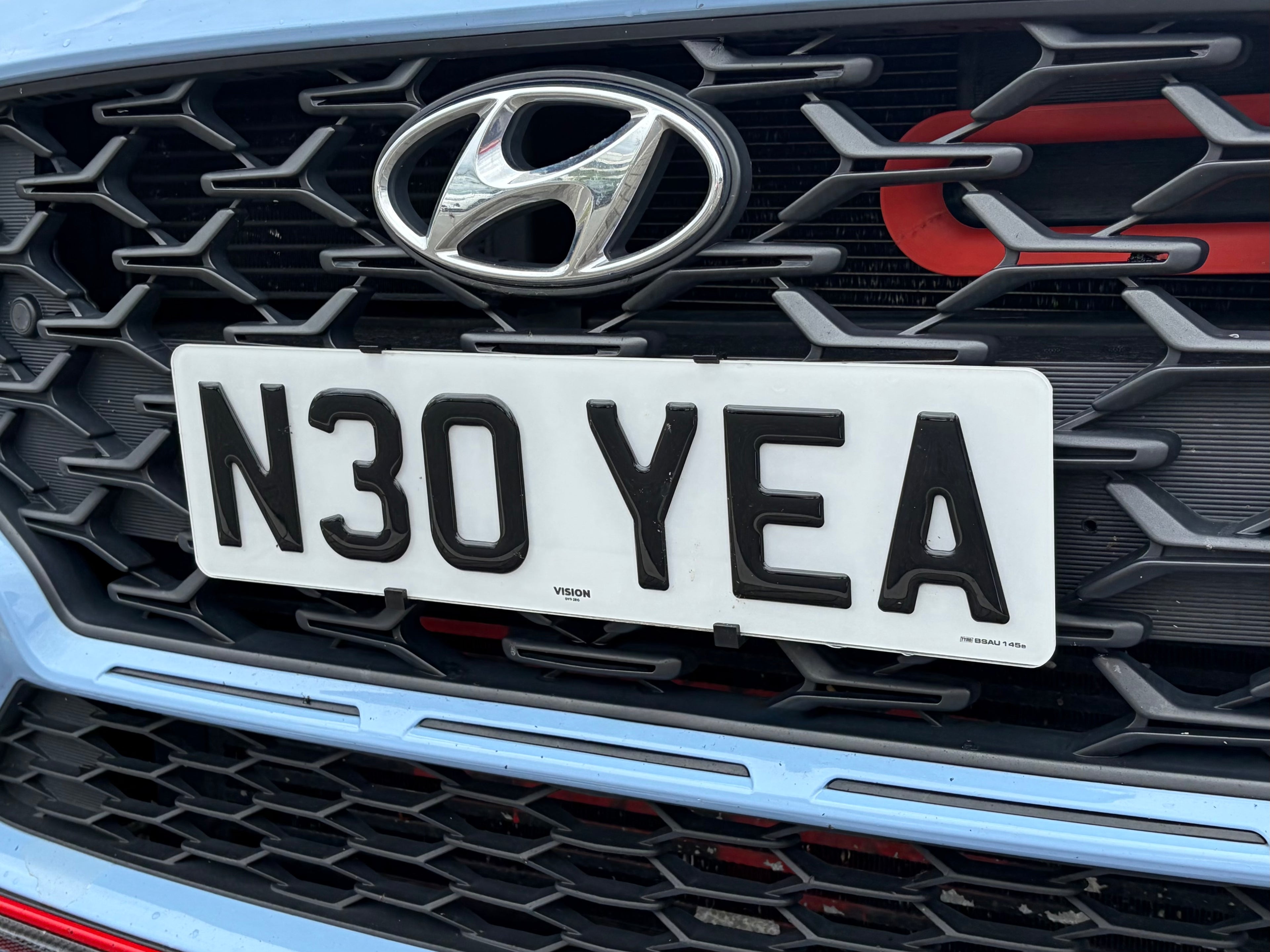 Hyundai i30N Facelift number plate Clips